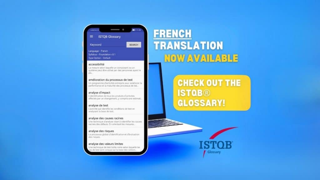 The ISTQB® Glossary welcomes the French translations